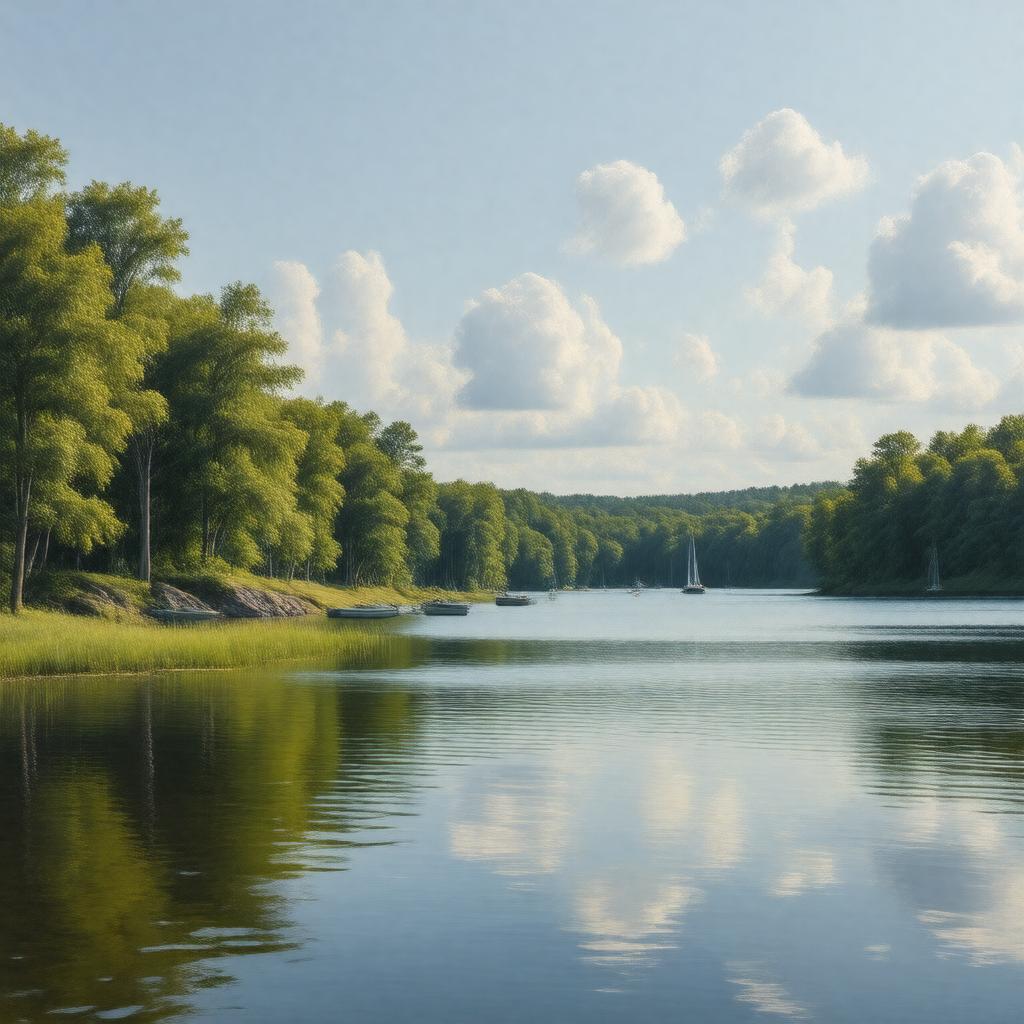 Click to view larger image AI-created image of Mashpee Pond