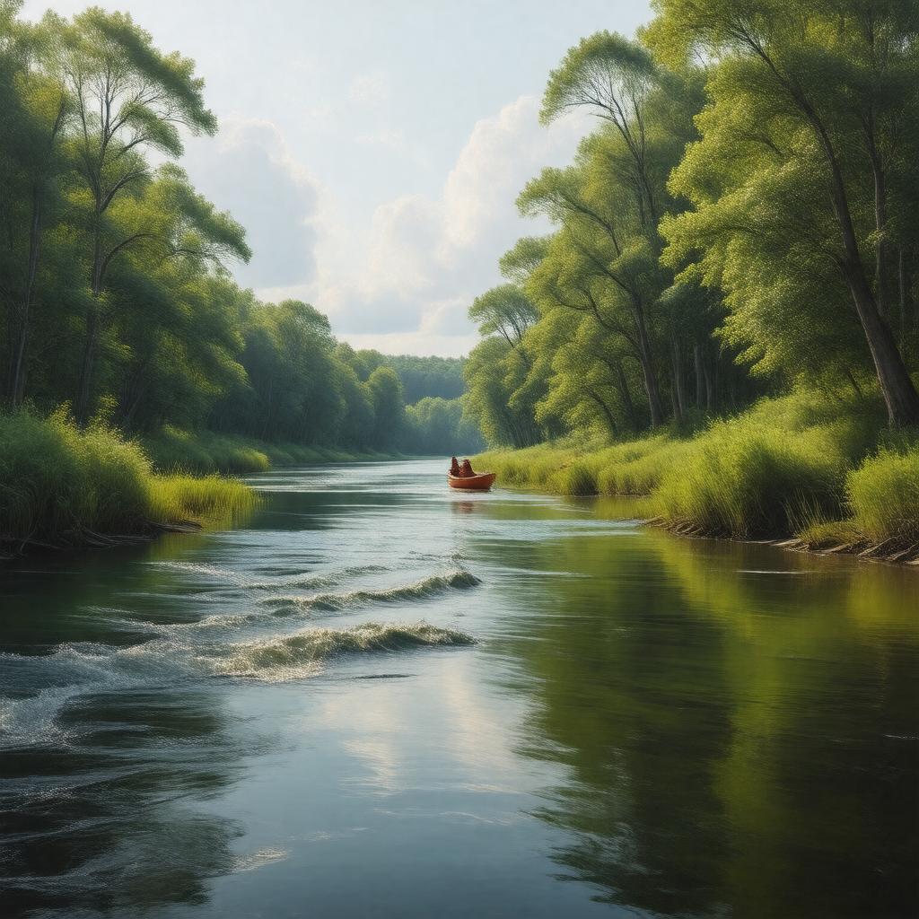 AI-created image of Mashpee River