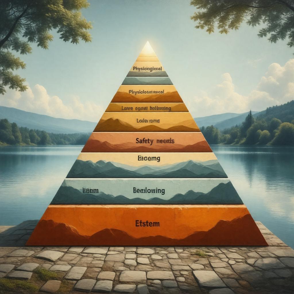 Click to view larger image AI-created image of Maslow's hierarchy of needs