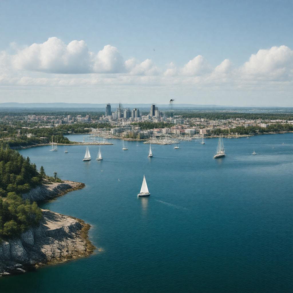 AI-created image of Massachusetts Bay