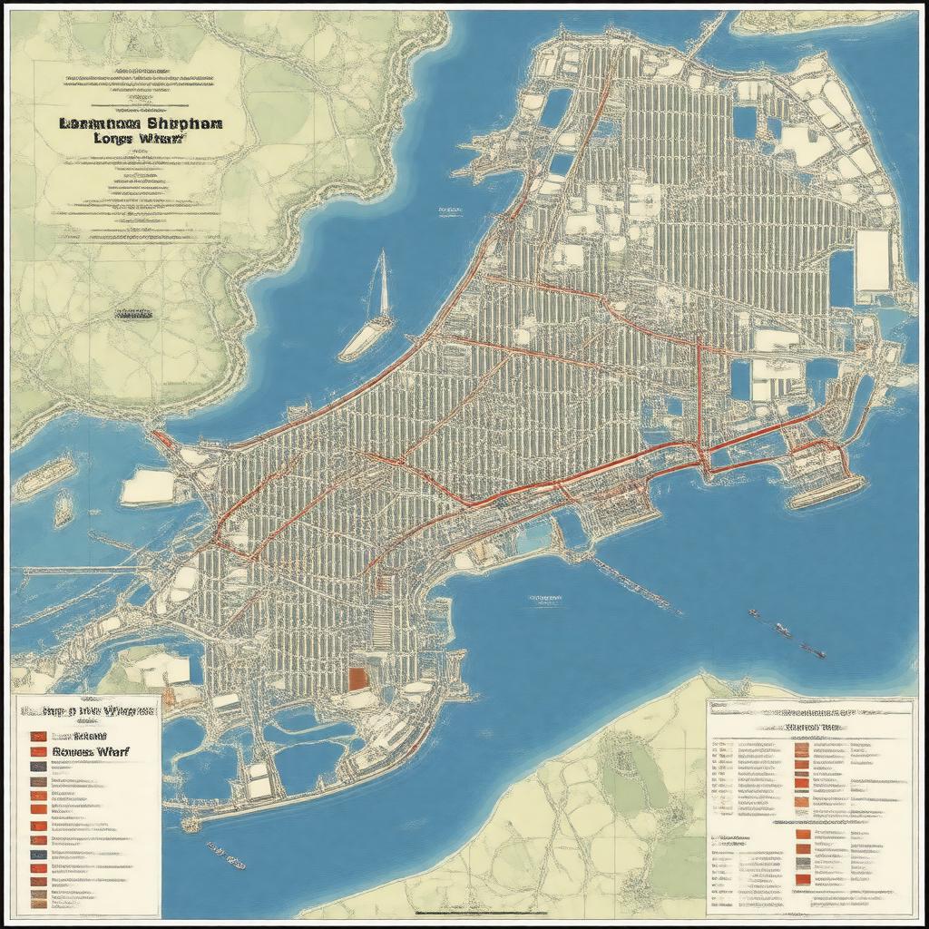 Click to view larger image AI-created image of Massachusetts Bay Transportation Authority (MBTA) ferry routes