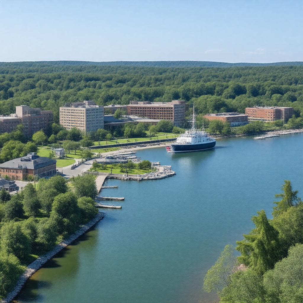 AI-created image of Massachusetts Maritime Academy