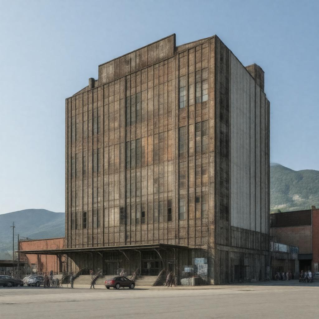 AI-created image of Massachusetts Museum of Contemporary Art