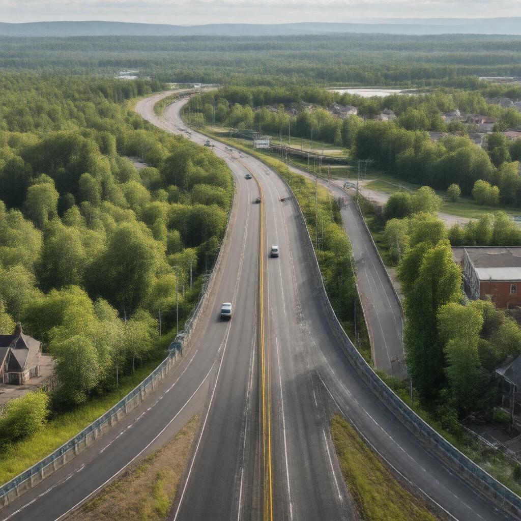 AI-created image of Massachusetts Route 125