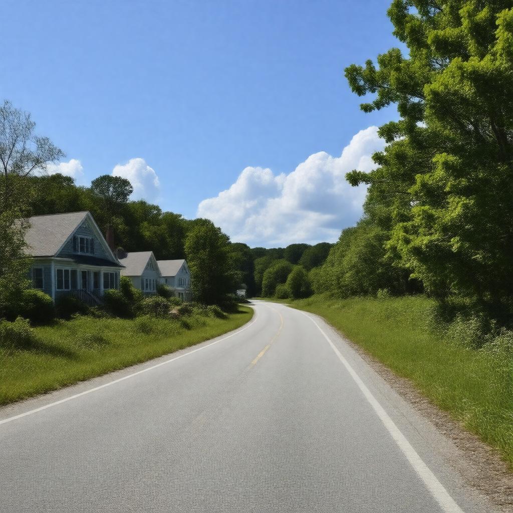 AI-created image of Massachusetts Route 134