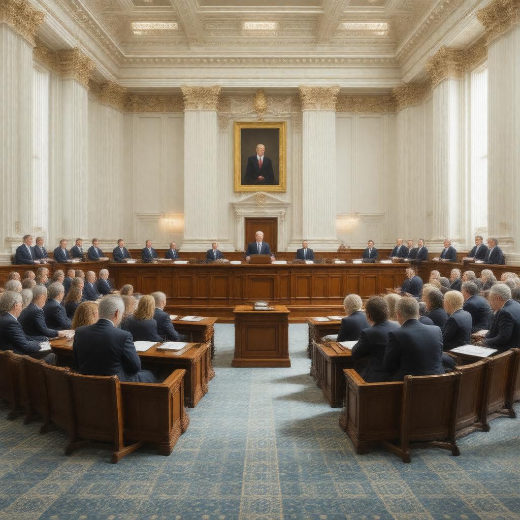 AI-created image of Massachusetts Senate