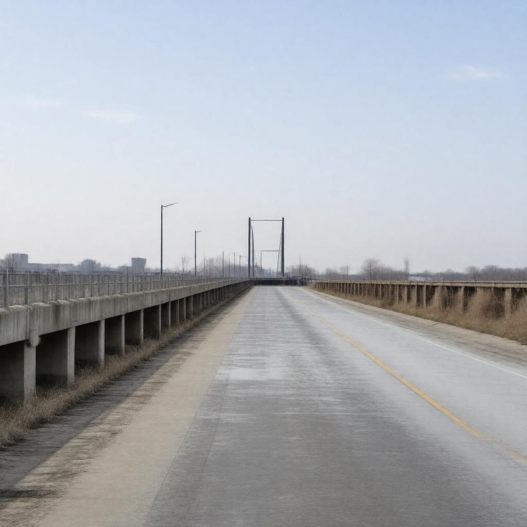 AI-created image of Massachusetts Street Bridge