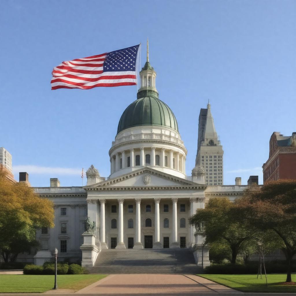 AI-created image of Massachusetts state government