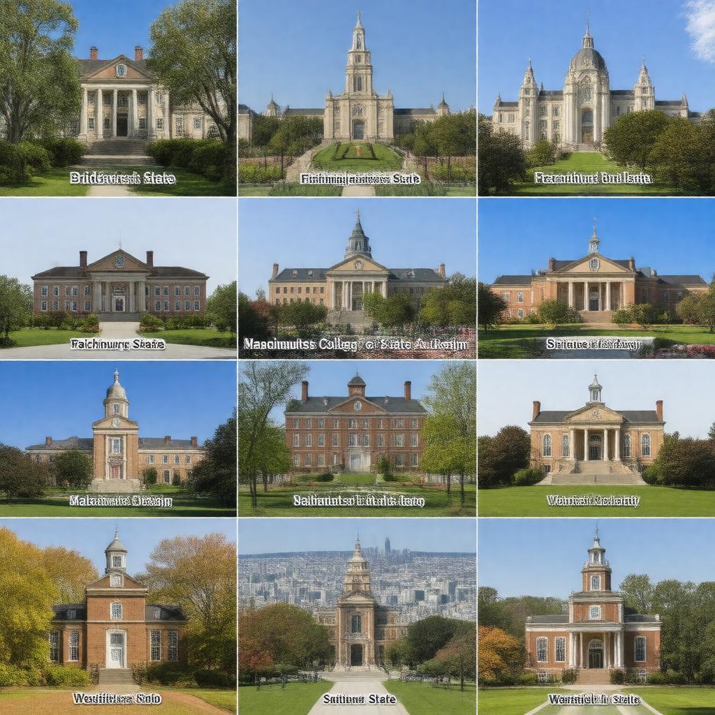 AI-created image of Massachusetts state university system