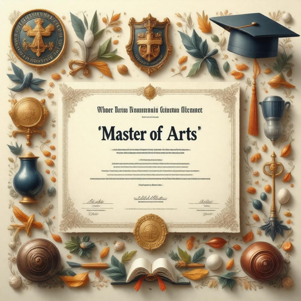 AI-created image of Master of Arts
