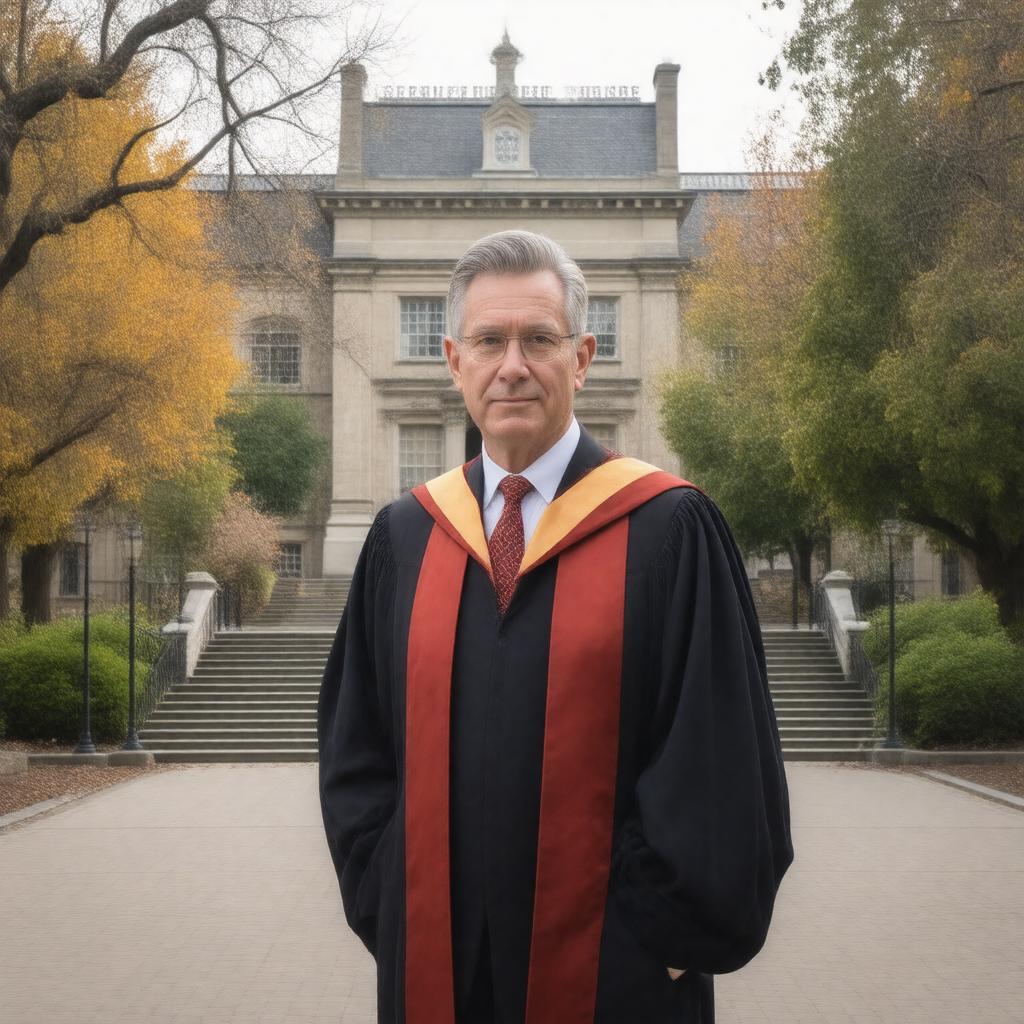 AI-created image of Master of Branford College, Yale University