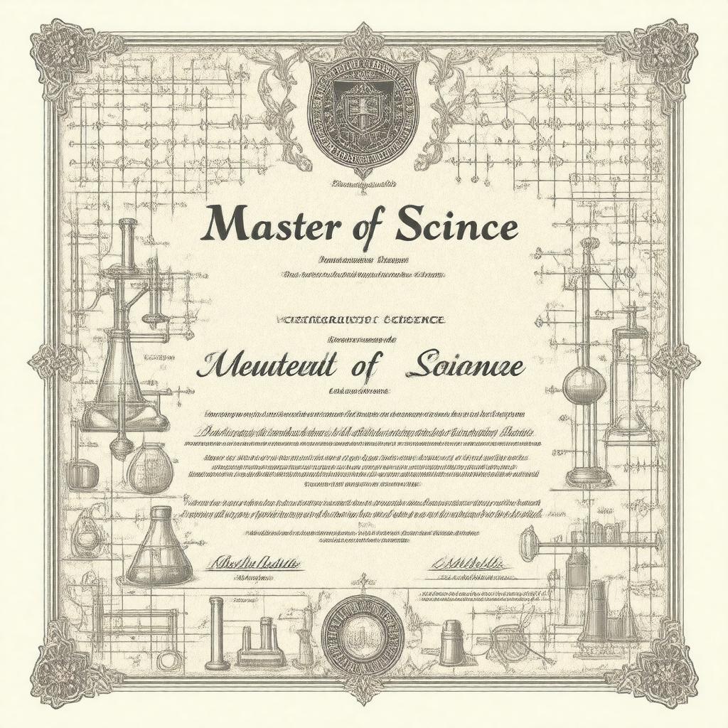 AI-created image of Master of Science