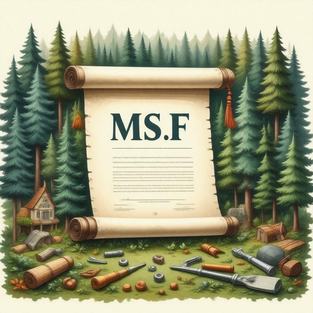 Click to view larger image AI-created image of Master of Science in Forestry
