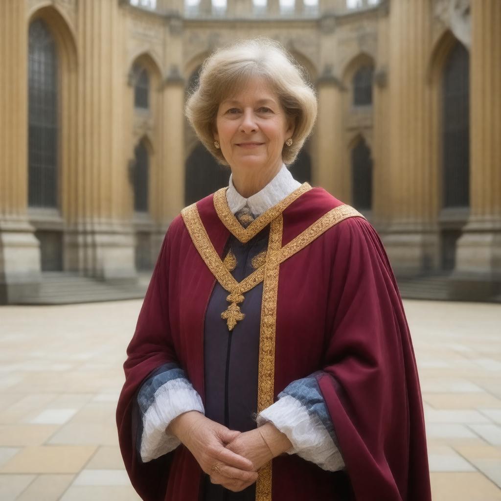 AI-created image of Master of Trinity College, Cambridge, 2019