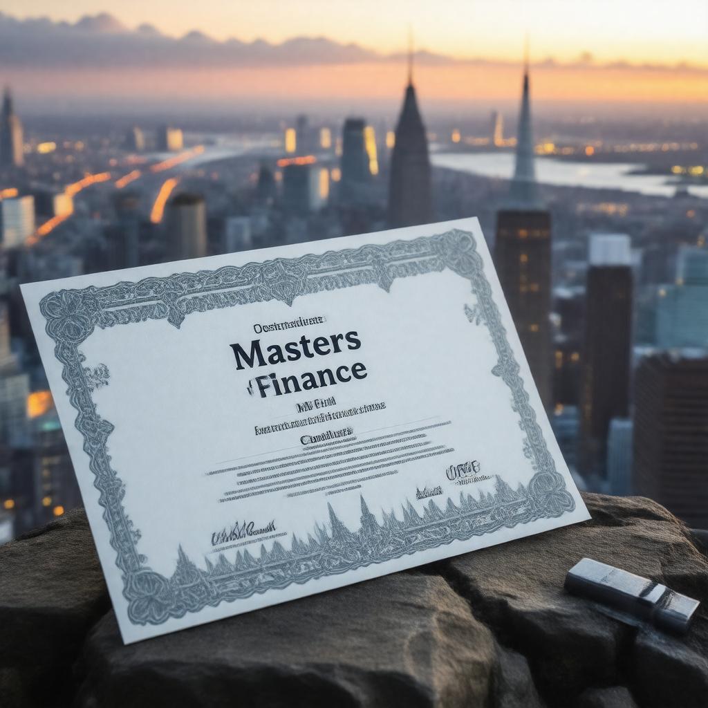 AI-created image of Masters in Finance