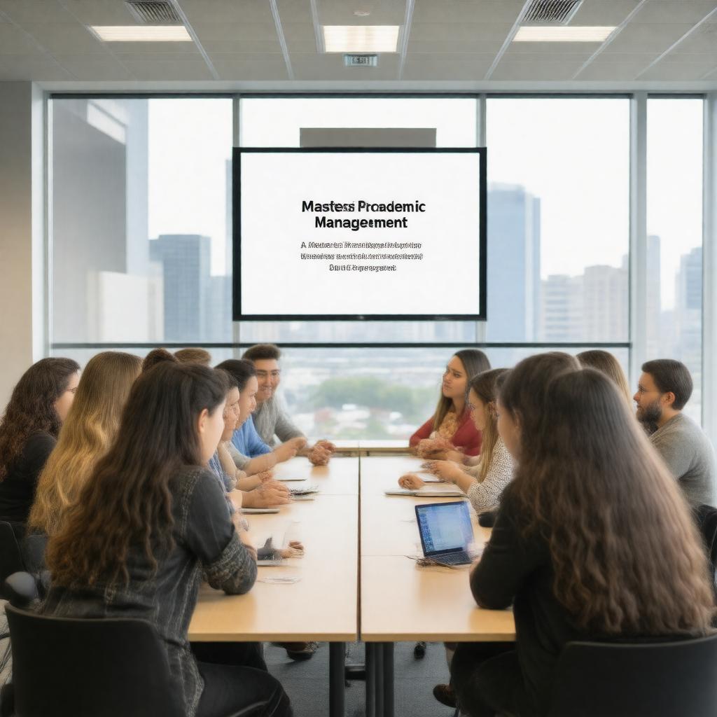 AI-created image of Masters in Management