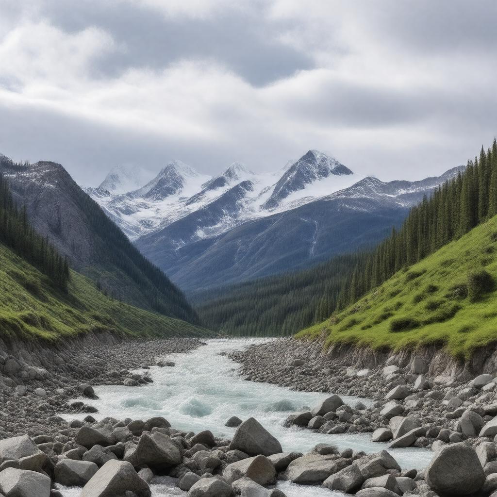 AI-created image of Matanuska Glacier