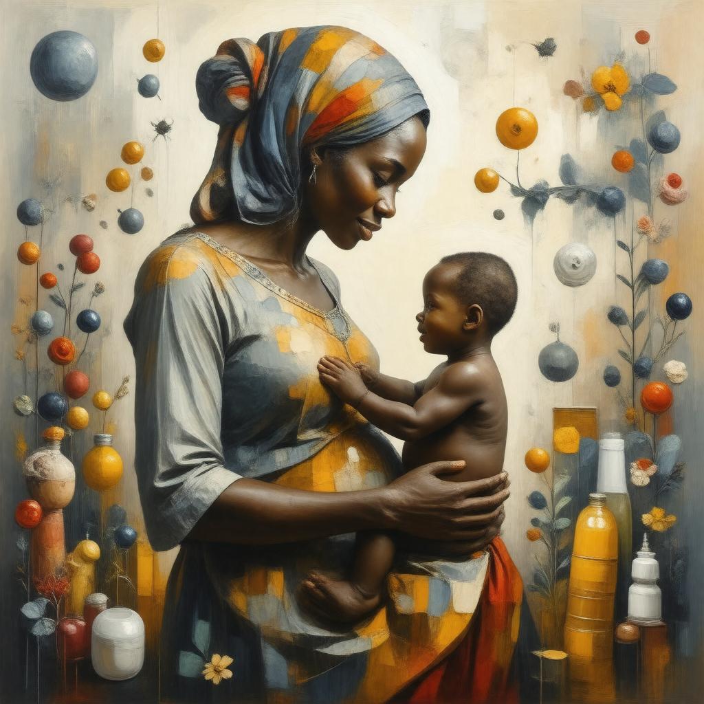 Click to view larger image AI-created image of Maternal and Child Welfare