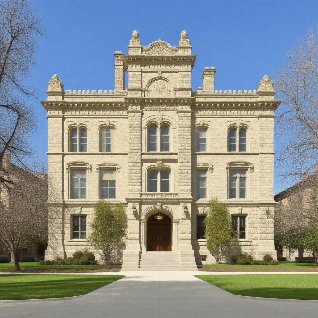 AI-created image of Mathematics Hall
