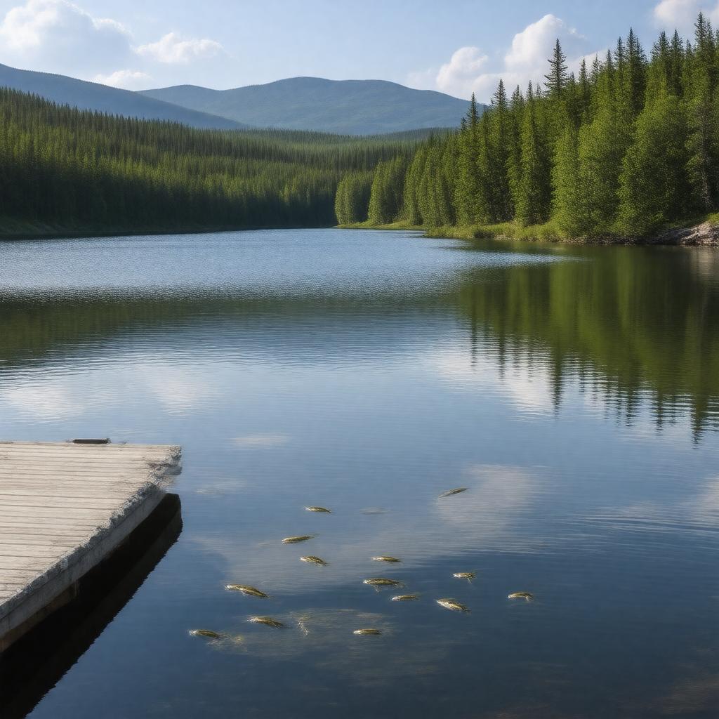 AI-created image of Matheson Lake