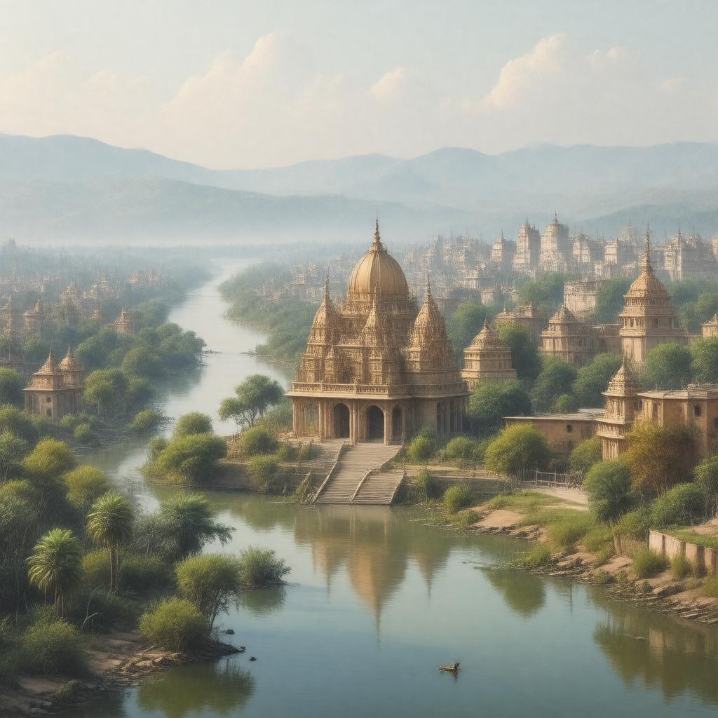 AI-created image of Mathura district