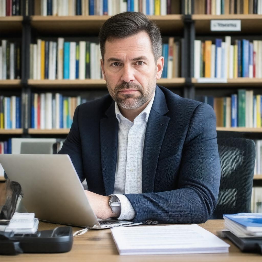 Click to view larger image AI-created image of Matt Bruenig