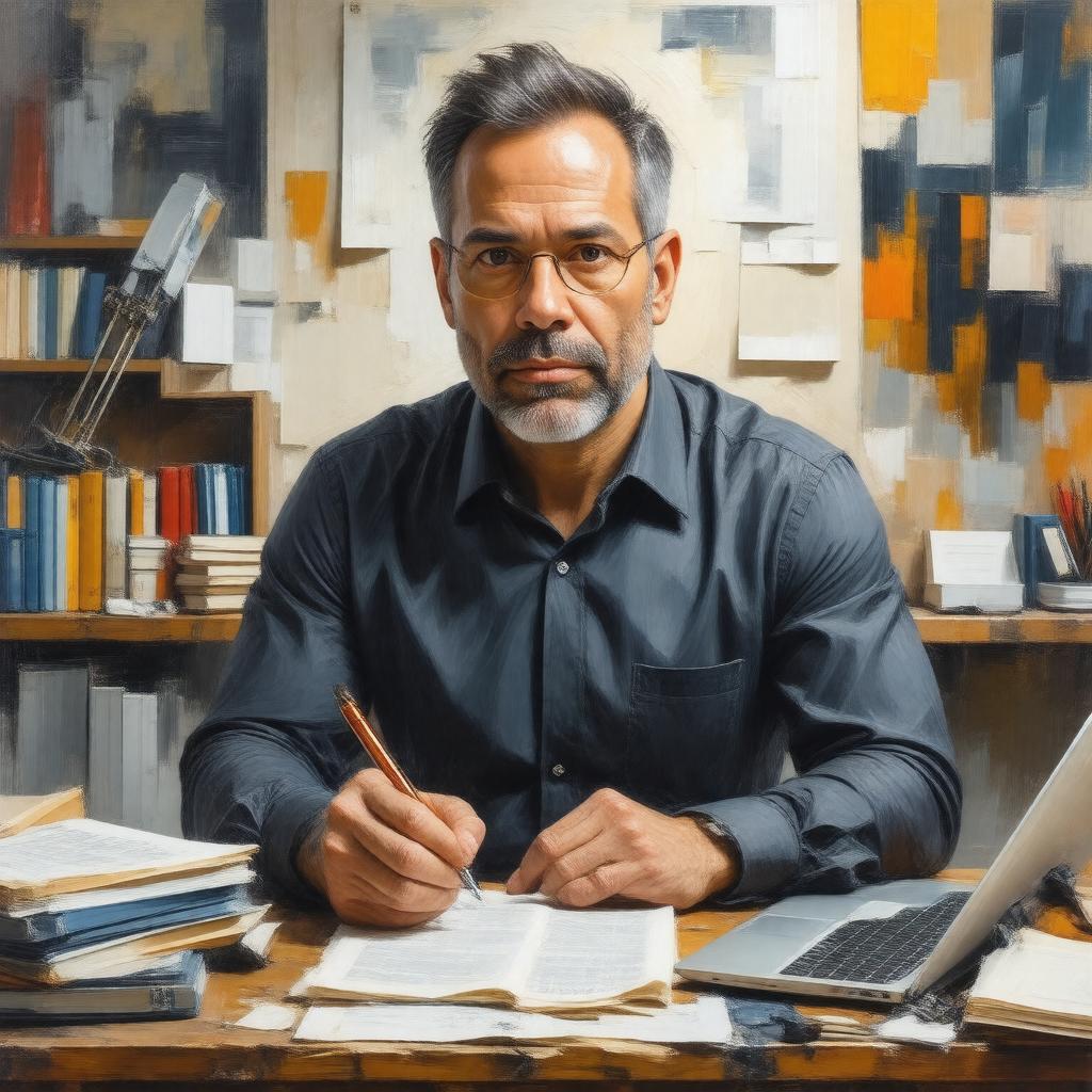 AI-created image of Matt Taibbi