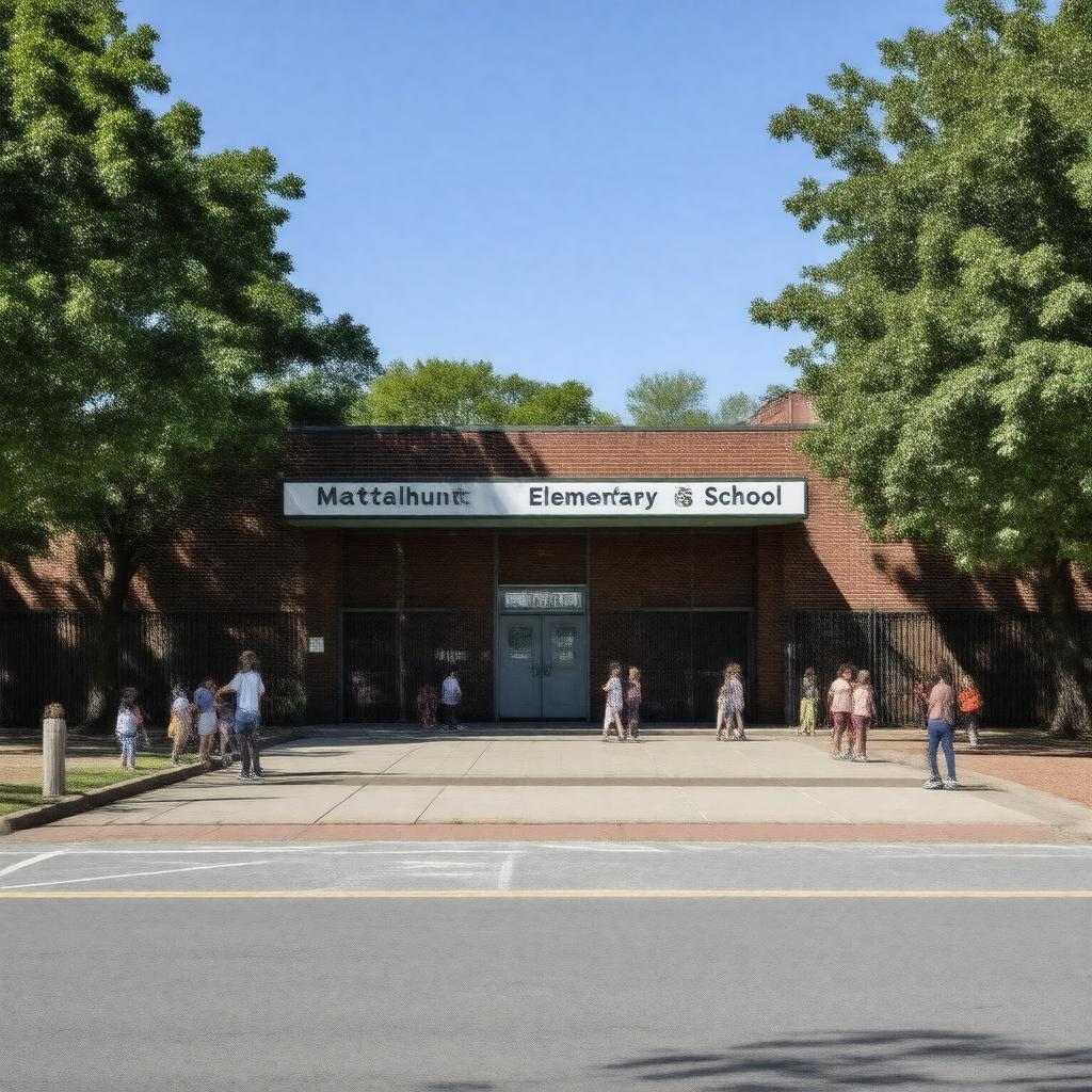 Click to view larger image AI-created image of Mattahunt Elementary School