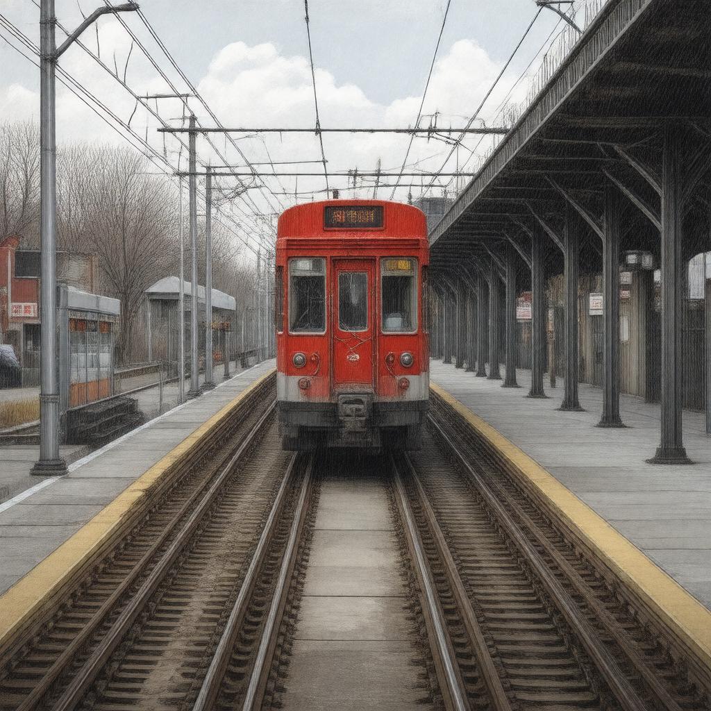 AI-created image of Mattapan High-Speed Line