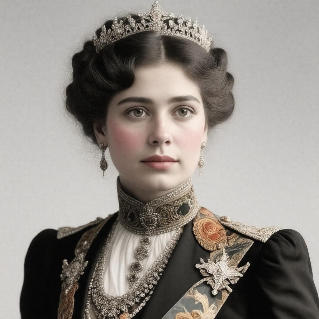 AI-created image of Maud Charlotte Mary Victoria