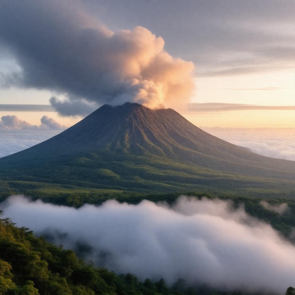 AI-created image of Mauna Loa