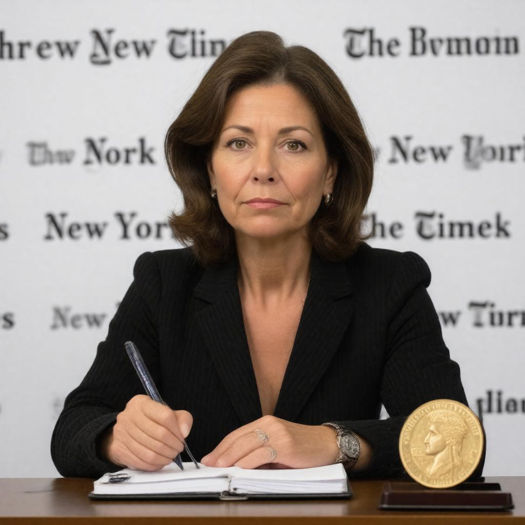 AI-created image of Maureen Dowd