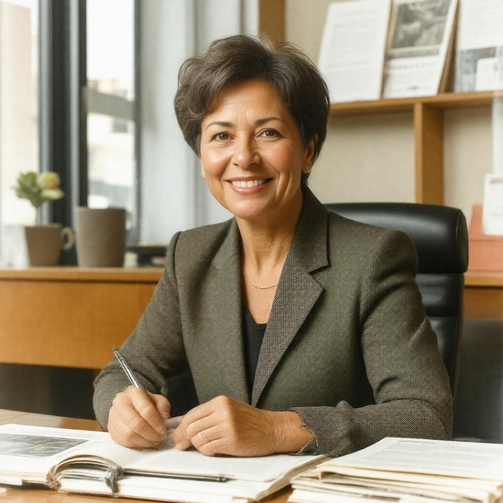 AI-created image of Maureen Orth