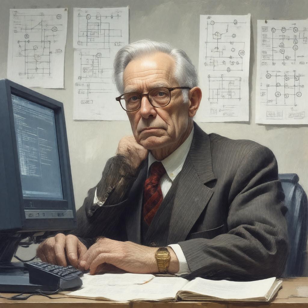 Click to view larger image AI-created image of Maurice Herlihy