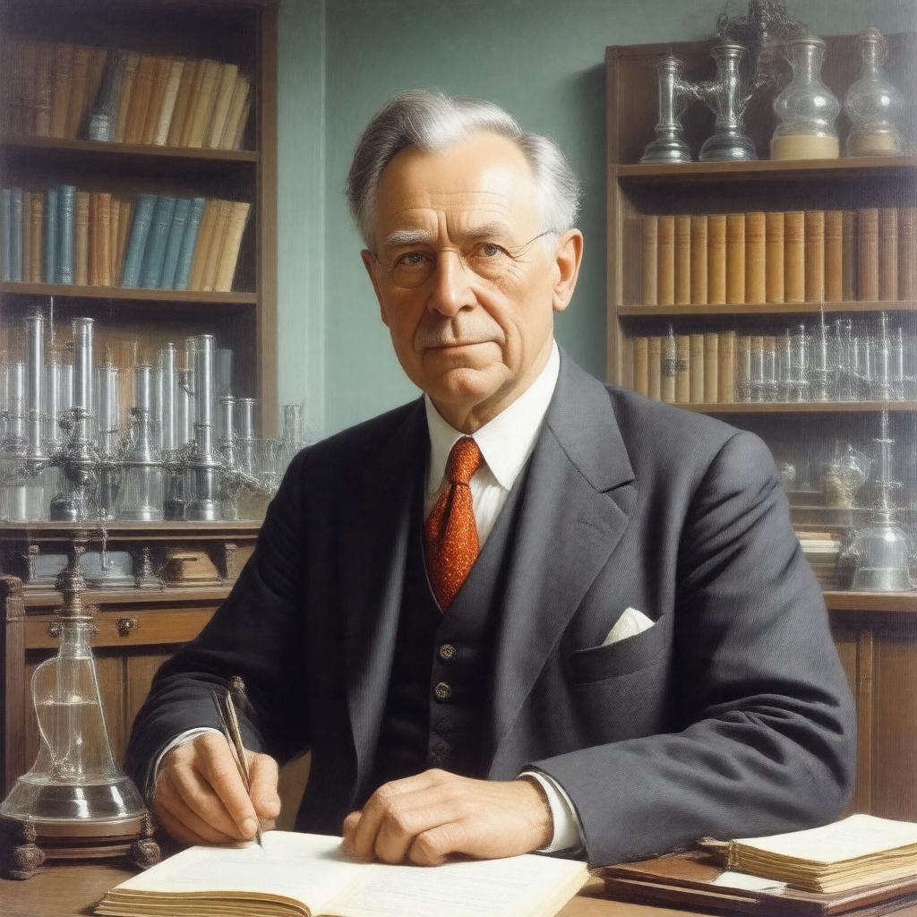 Click to view larger image AI-created image of Maurice Hugh Frederick Wilkins