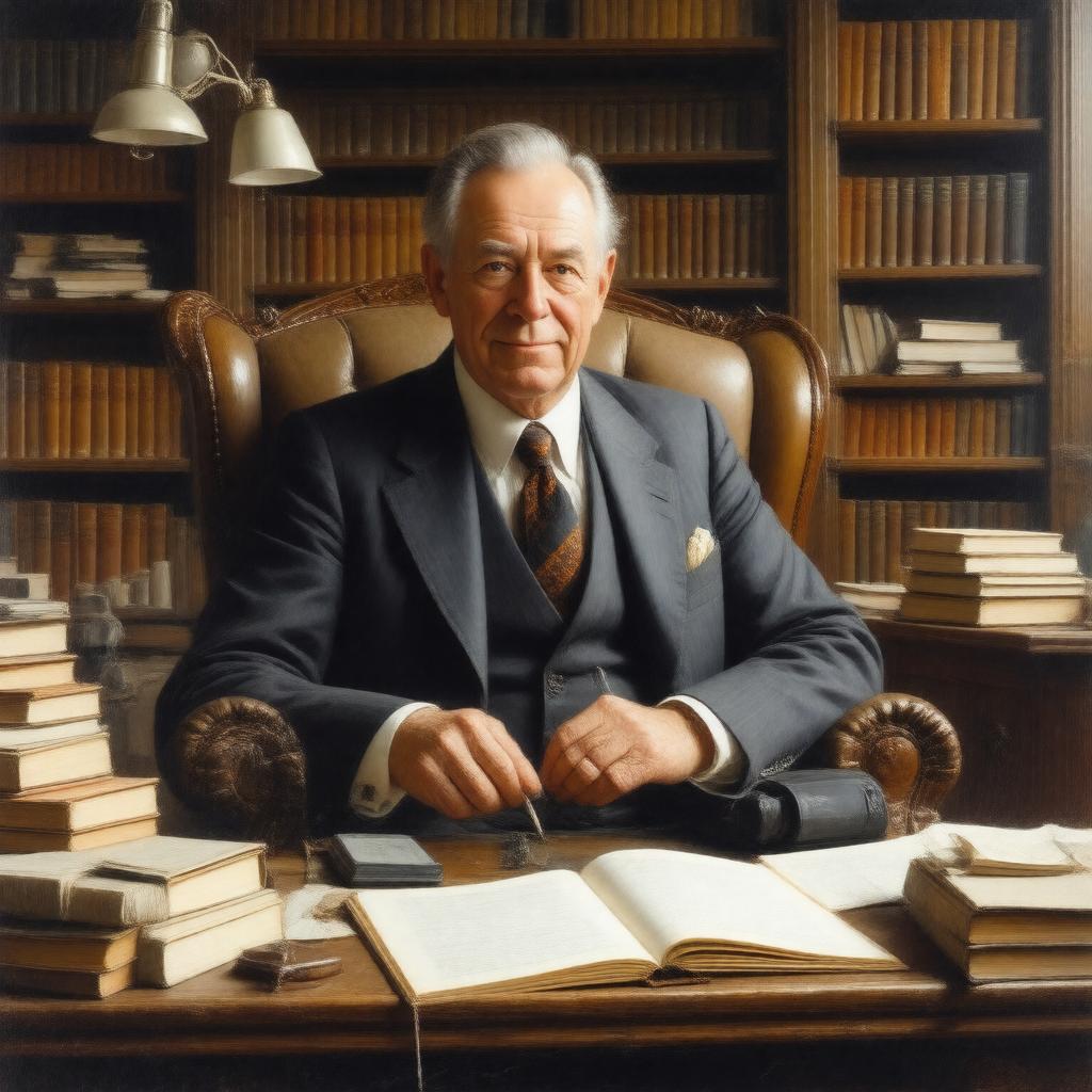 AI-created image of Maurice Wilkes