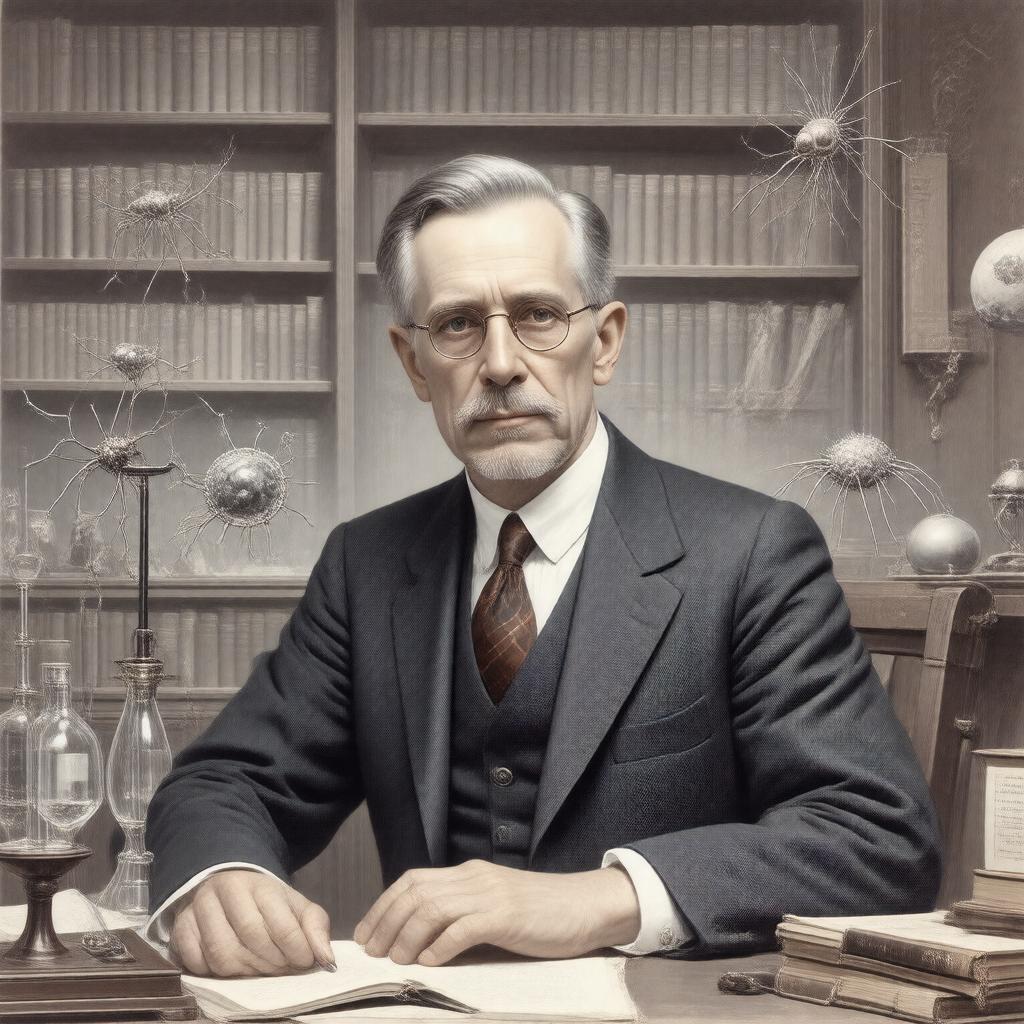 AI-created image of Max Delbrück