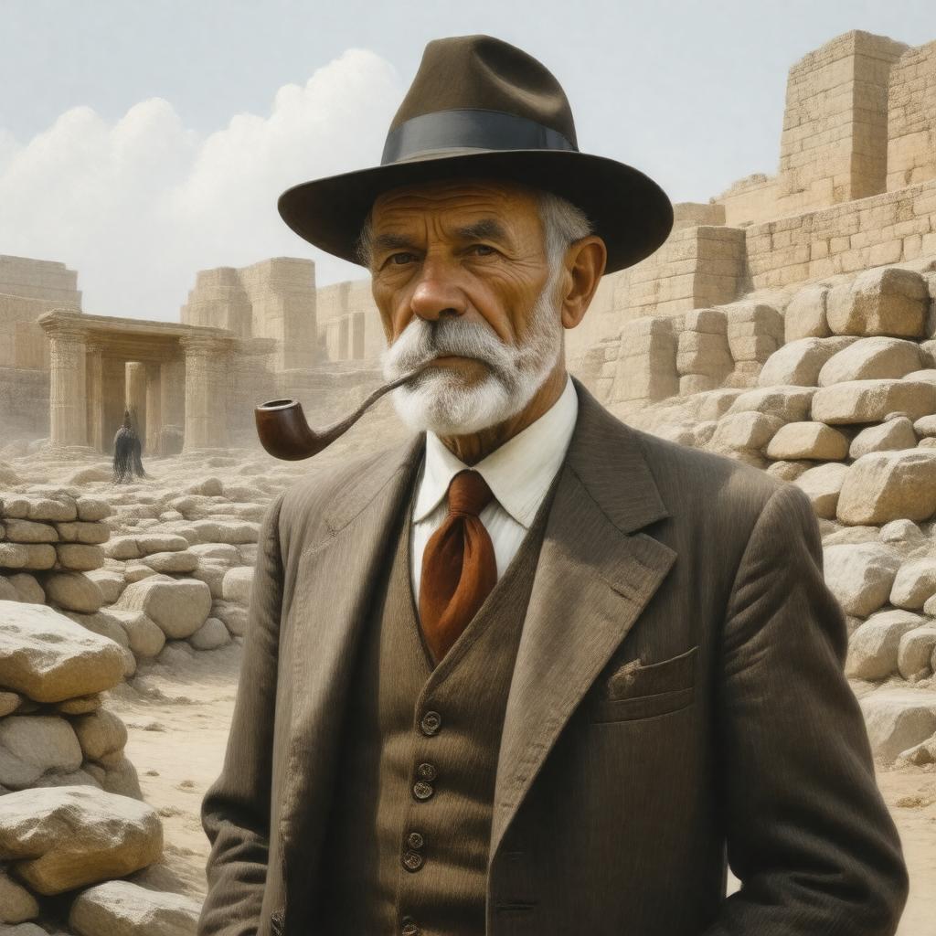 AI-created image of Max Mallowan