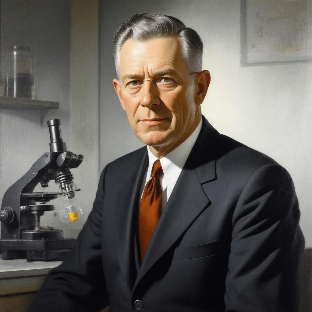 AI-created image of Max Theiler