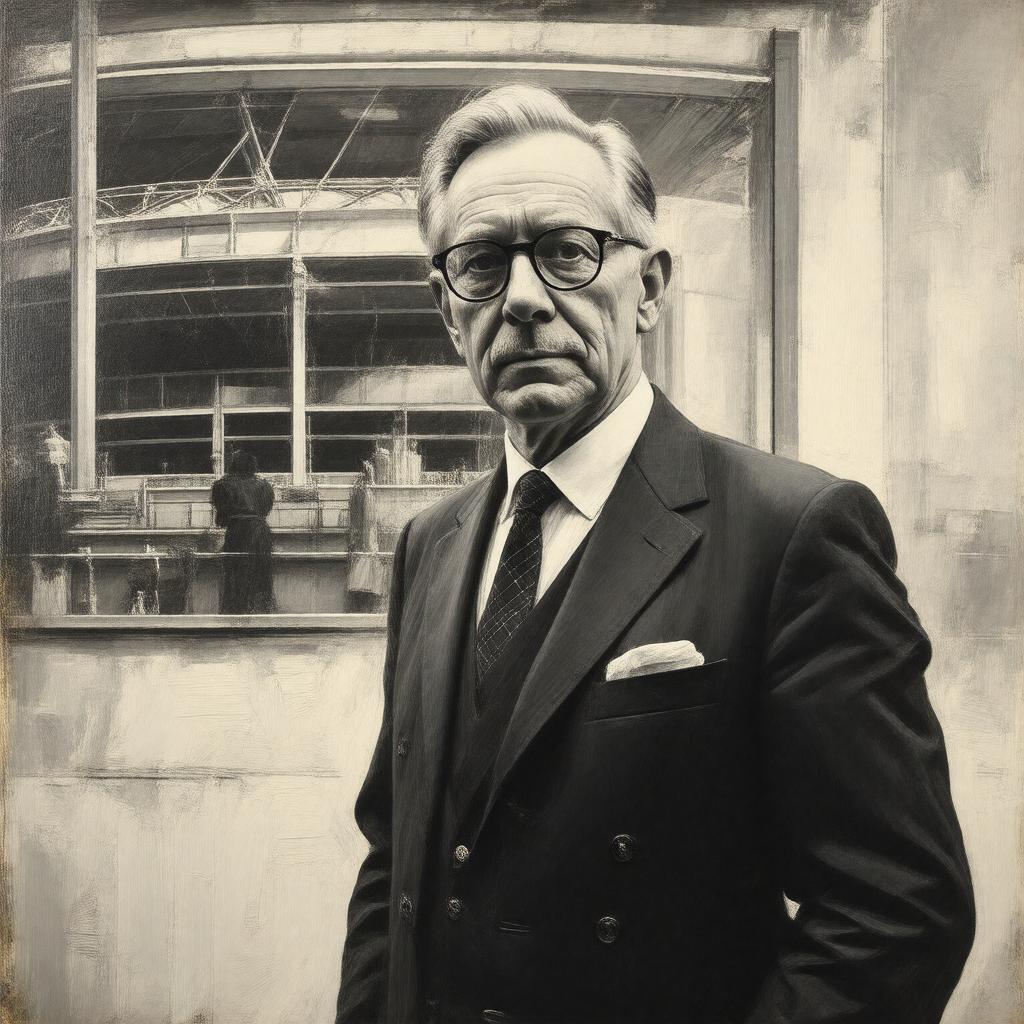 AI-created image of Maxwell Ayrton