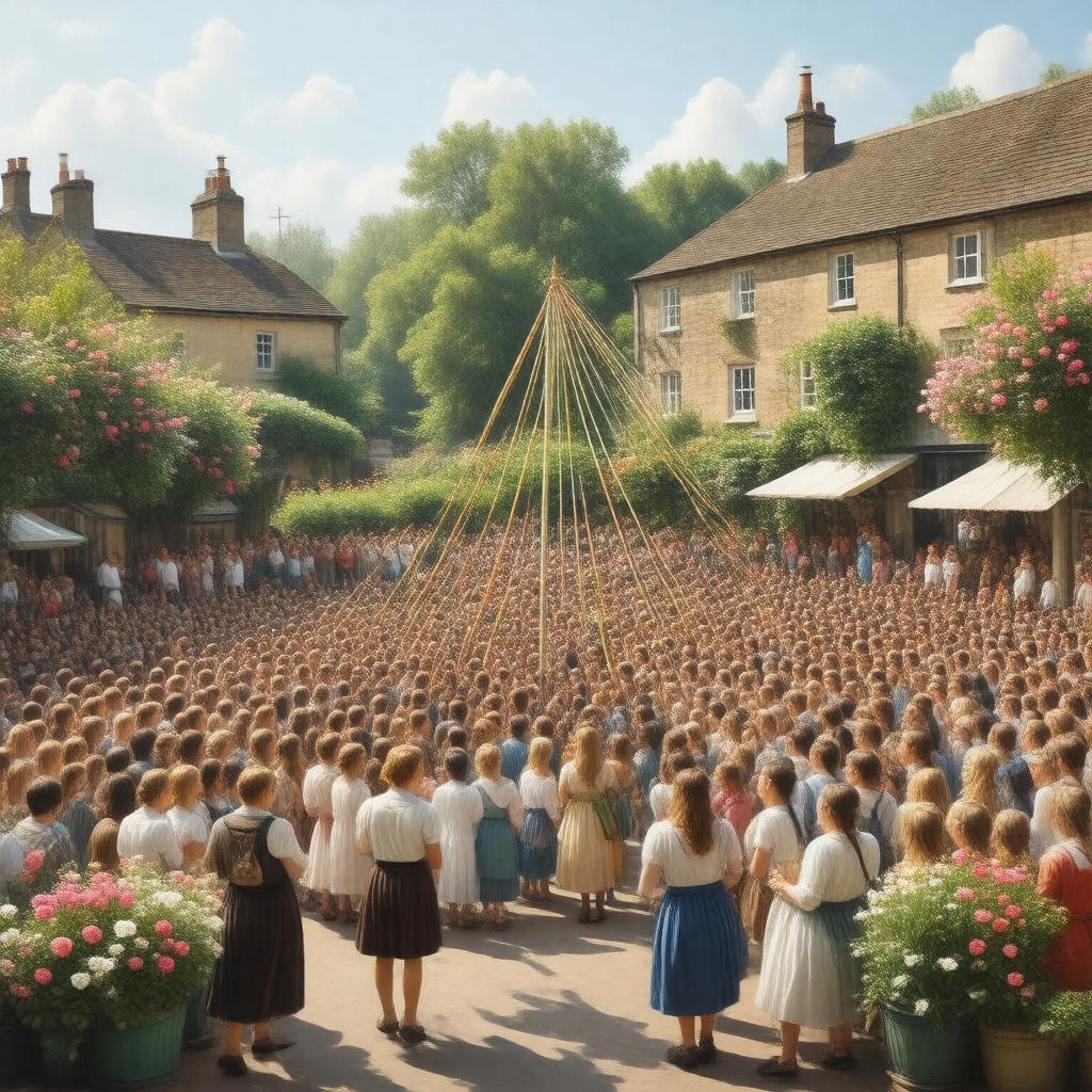 Click to view larger image AI-created image of May Day Bank Holiday