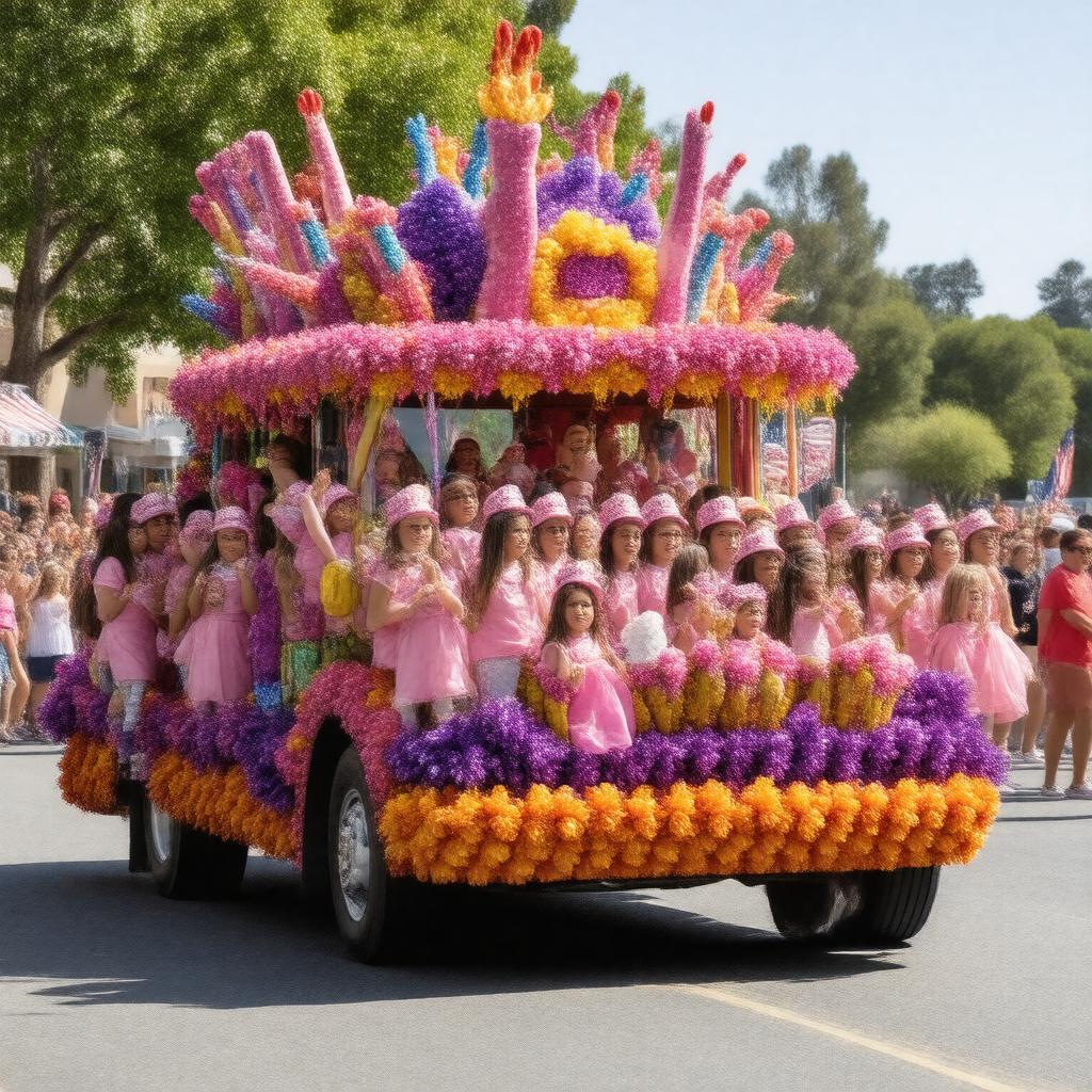 Click to view larger image AI-created image of May Fête Parade