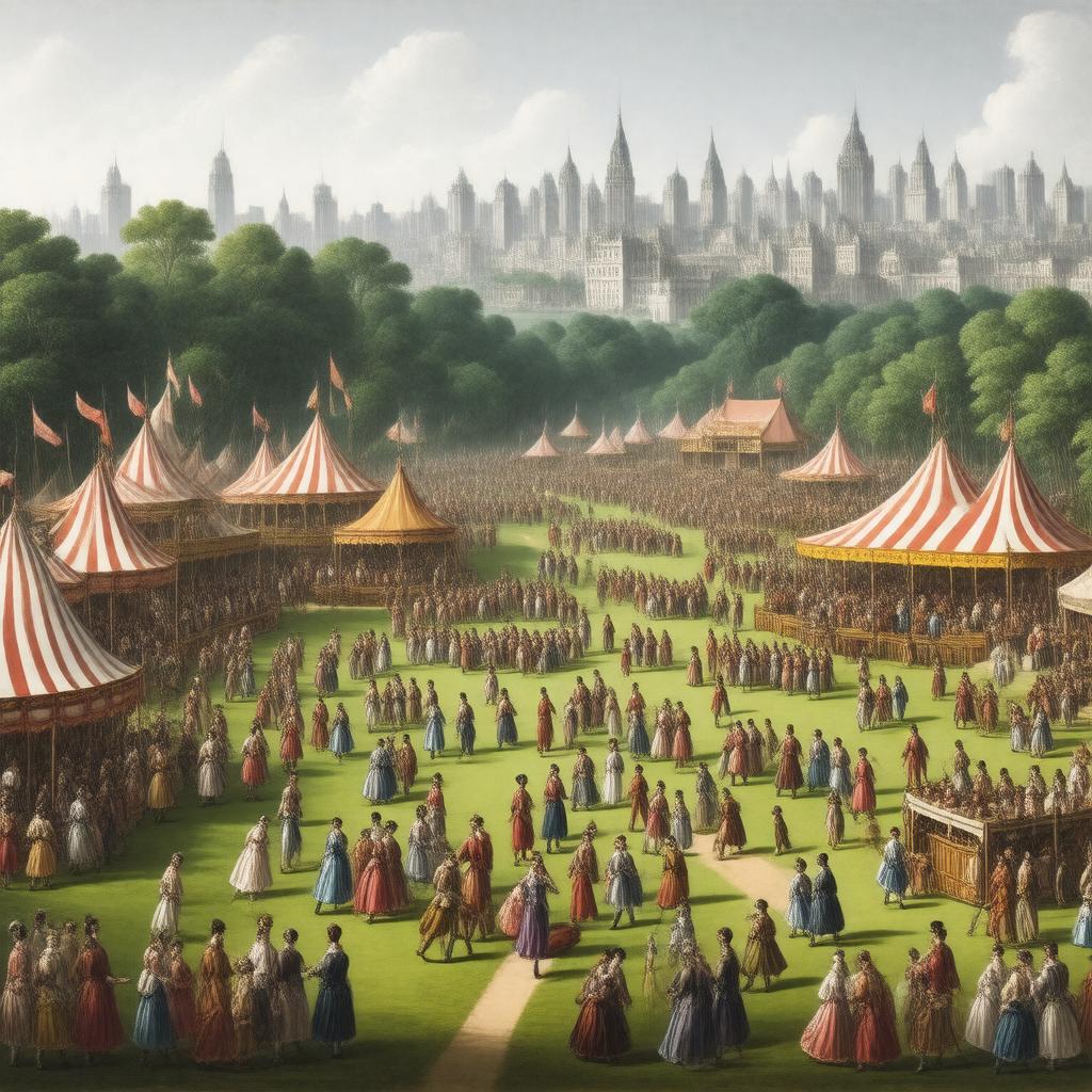 Click to view larger image AI-created image of May Fair (annual fair, 17th-18th centuries)