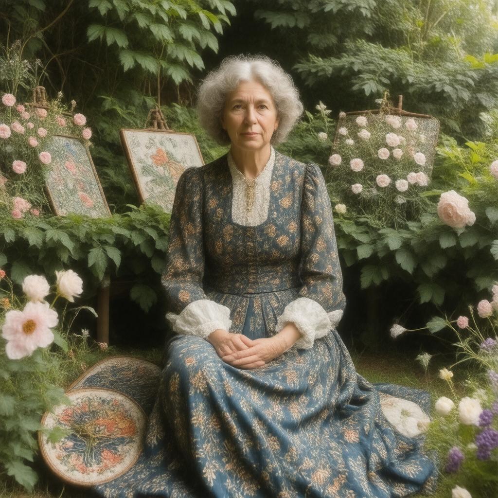 AI-created image of May Morris