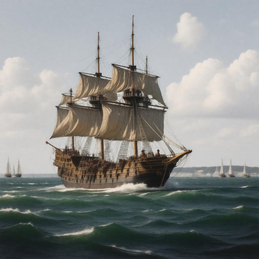 AI-created image of Mayflower (ship)