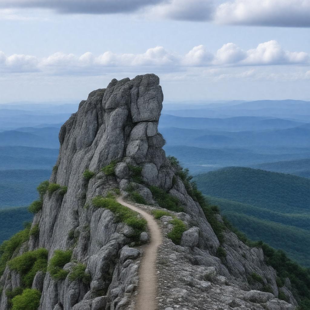 AI-created image of McAfee Knob