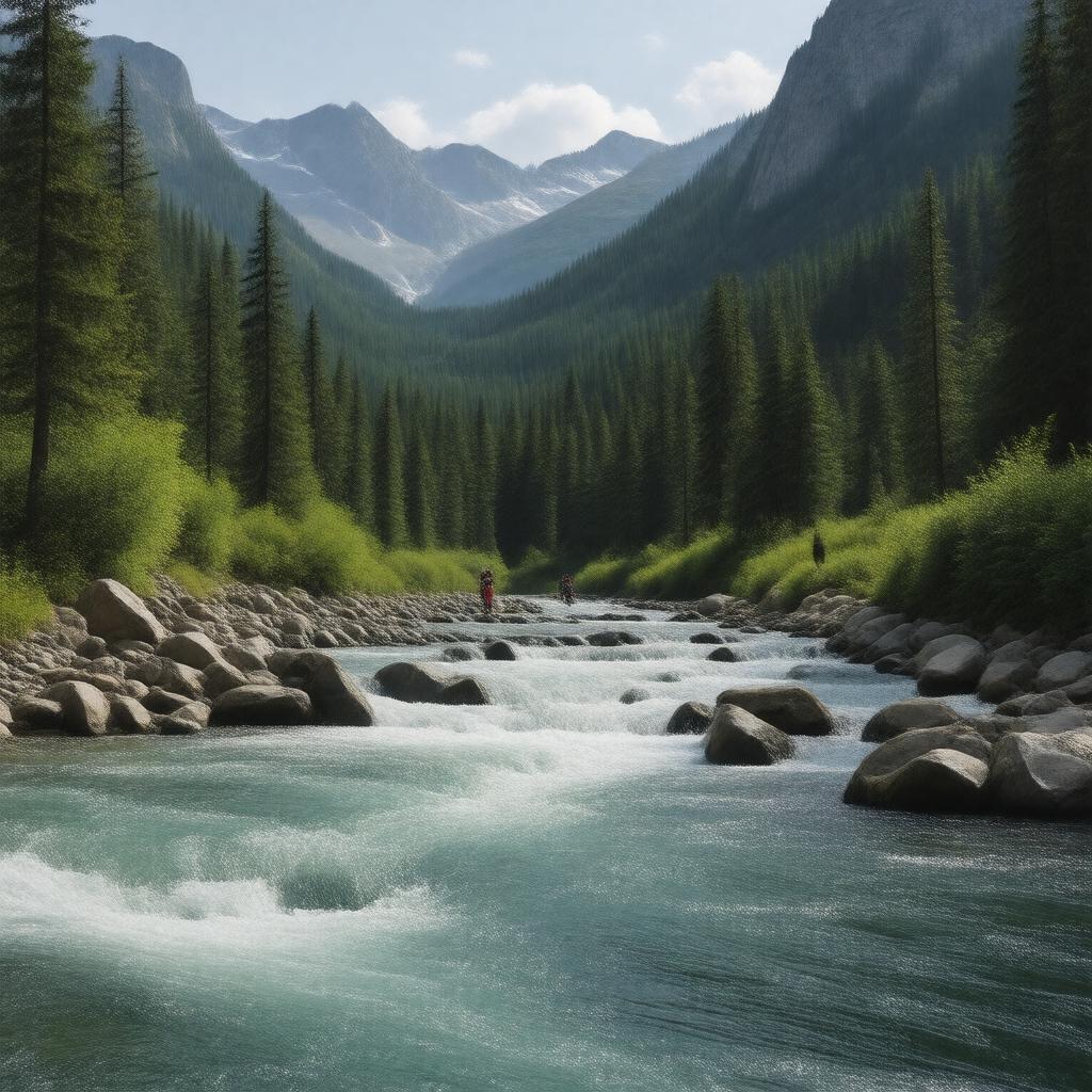 AI-created image of McCloud River