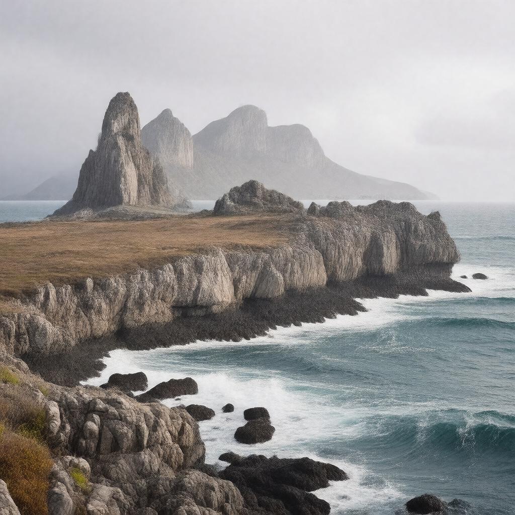 AI-created image of McDonald Islands