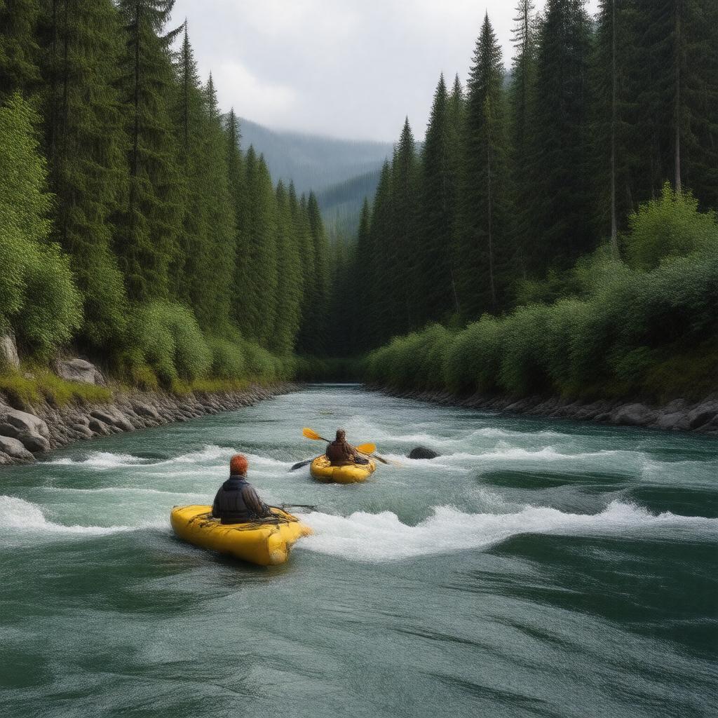 AI-created image of McKenzie River