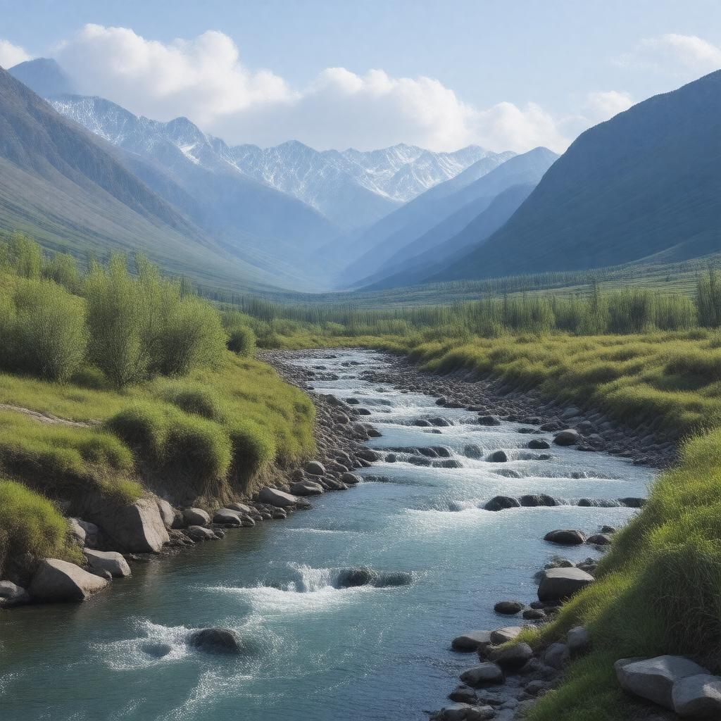 AI-created image of McKinley River